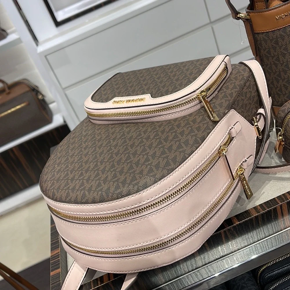 Michael Kors Backpack Bag Jaycee Md Backpack Powder Blush 35S2G8TB2B